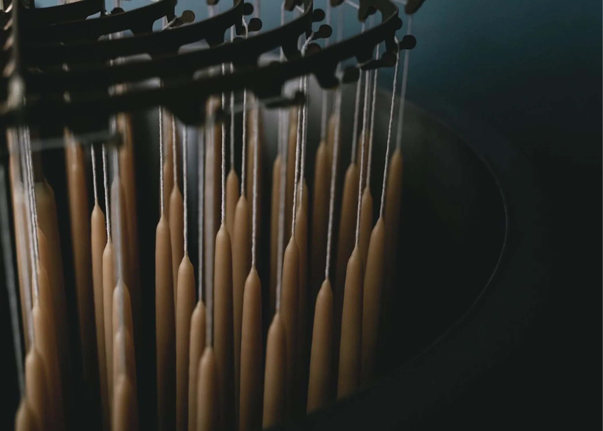 Taper Dinner Candles 6 Set 10" - Natural - Image 5