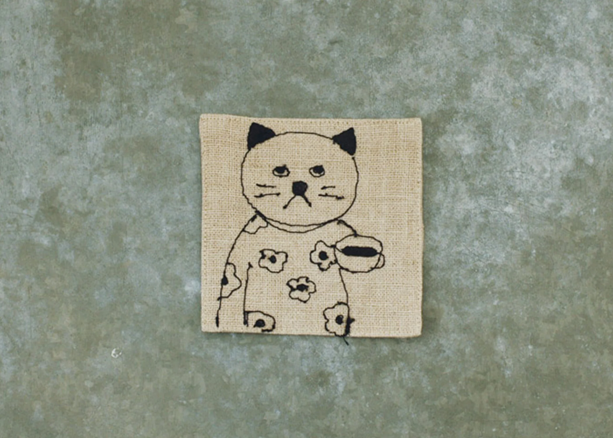 Linen Embroidered Coasters - Image 3