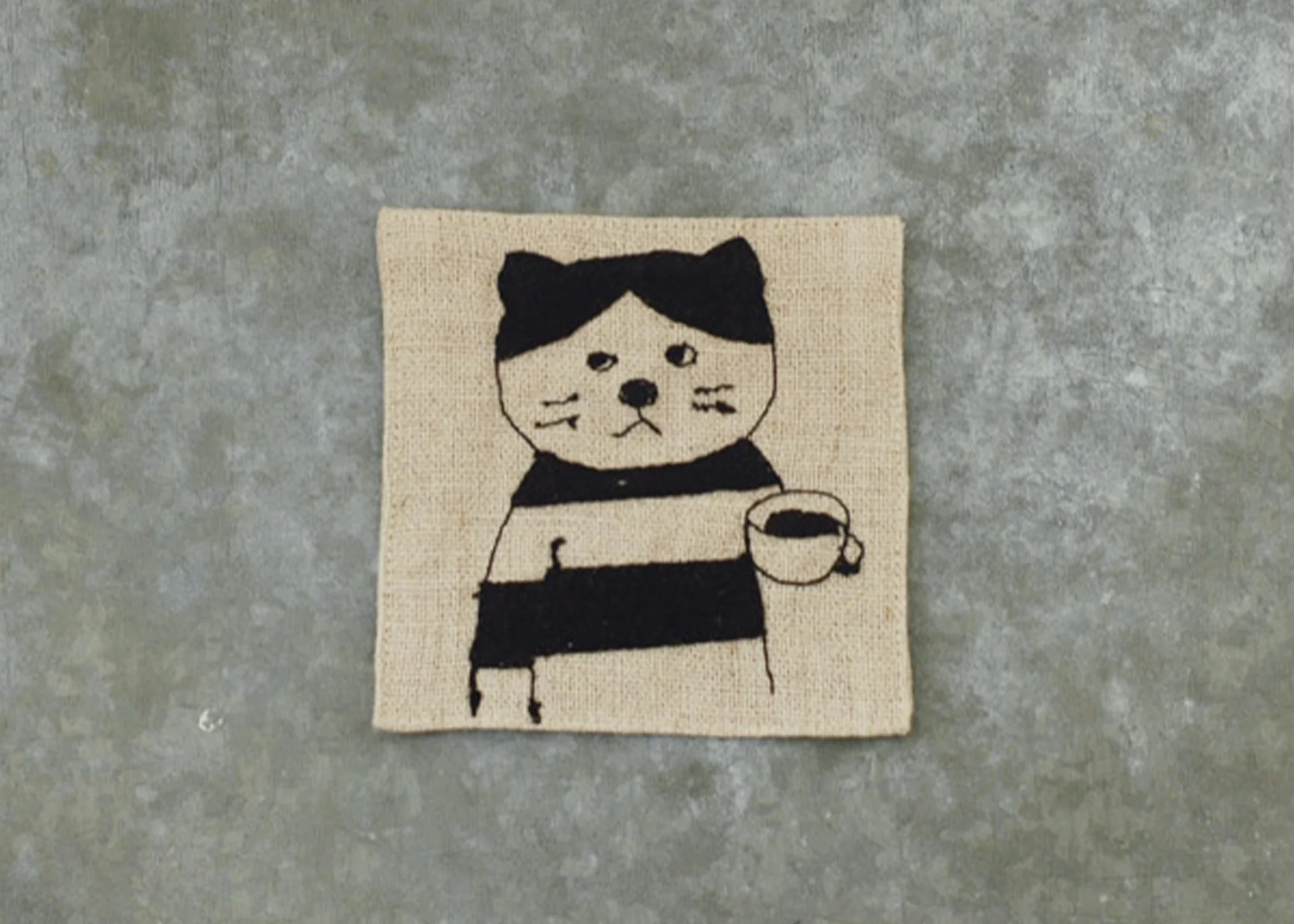 Linen Embroidered Coasters - Image 4