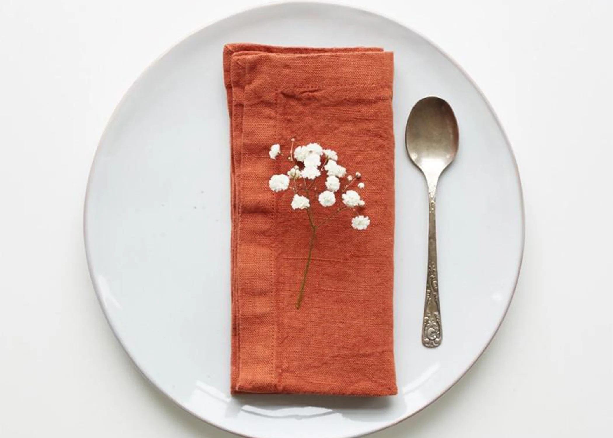 Linen Napkin Set - Baked Clay - Image 3