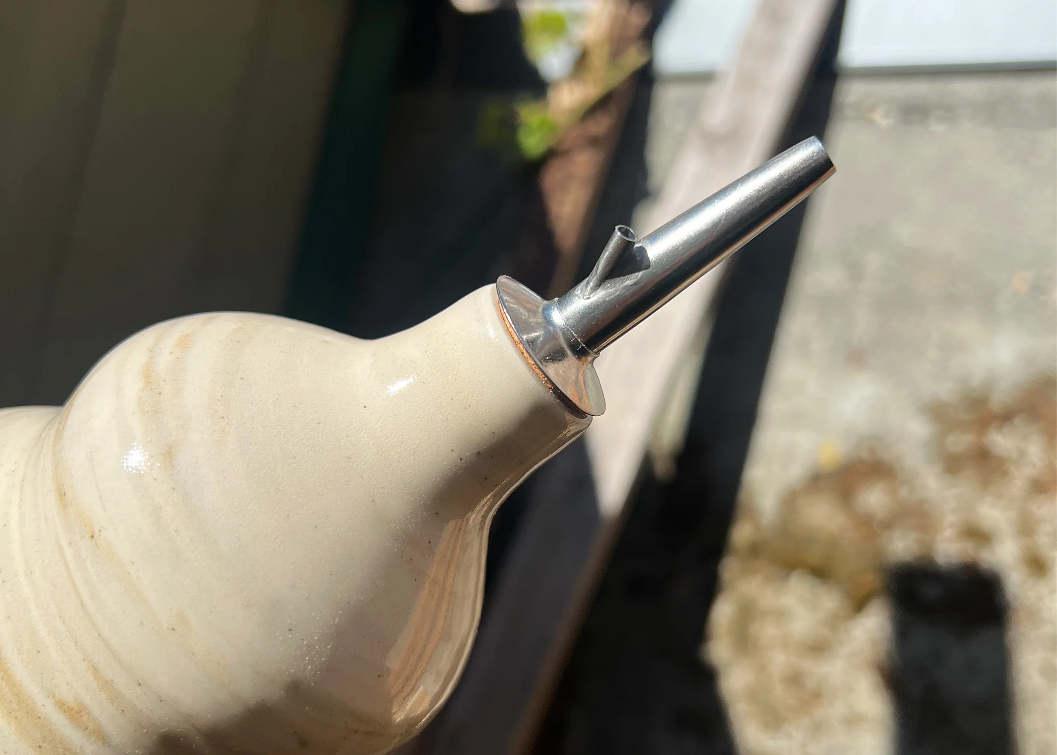 Sand Ceramic Oil Bottle - Image 3