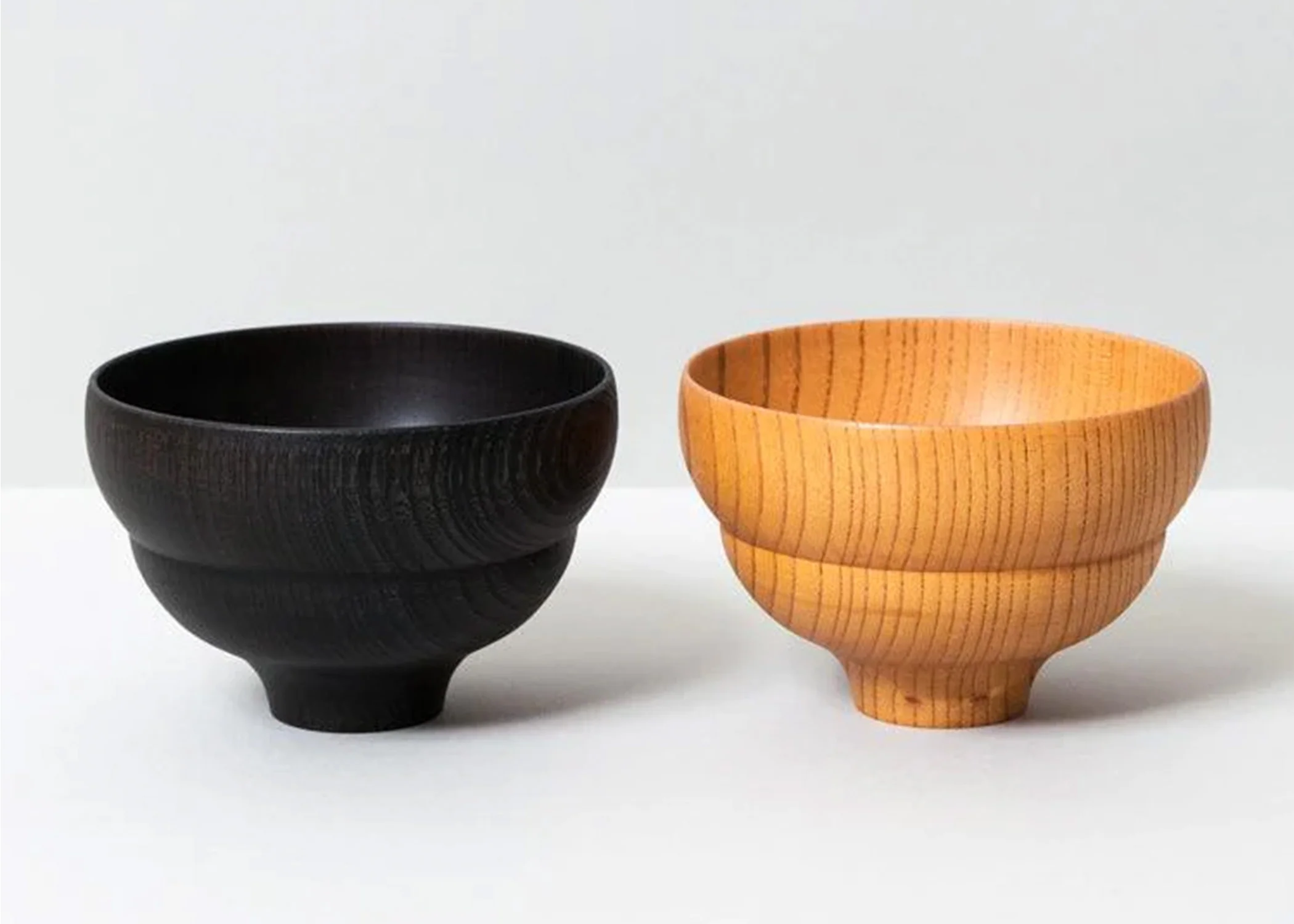 Tsumugi Wooden Bowl - Mokko, Black - Image 5
